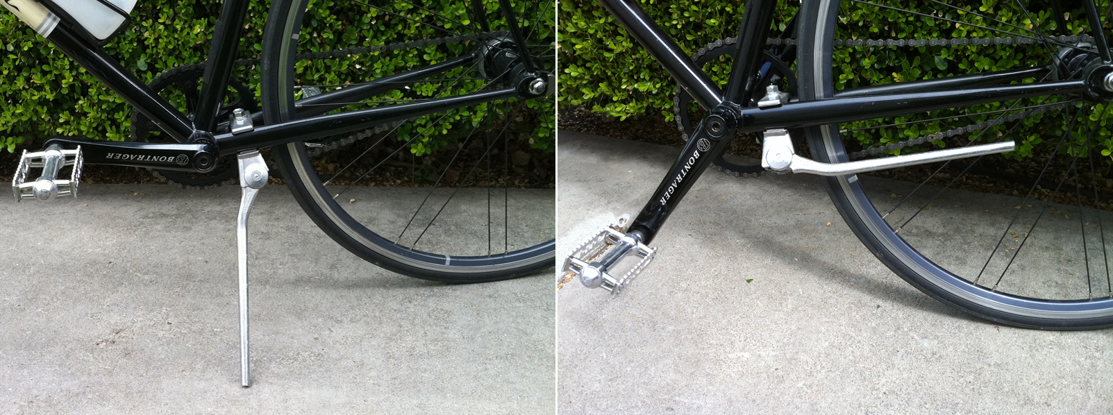installing a kickstand on a bike